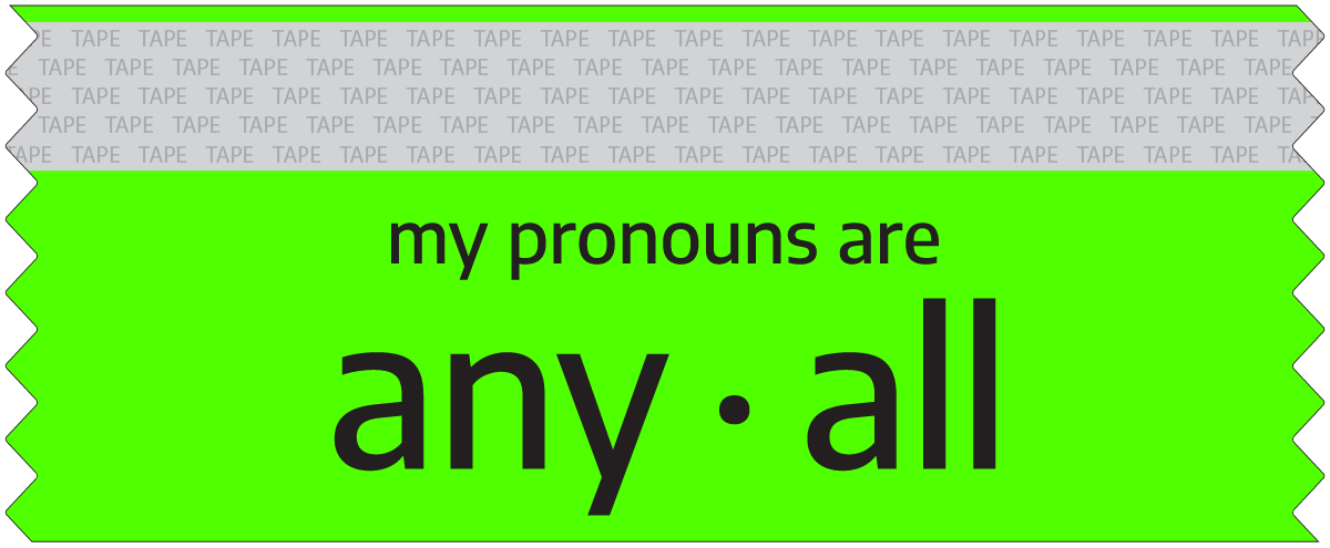 "any • all" Pronoun Ribbons
