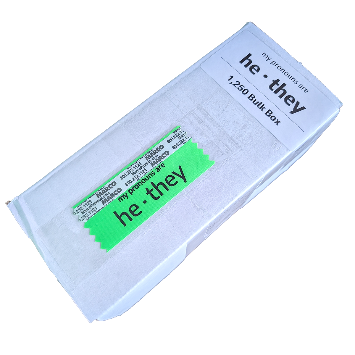 "he • they" Pronoun Ribbons