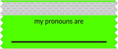 "__________" (blank-line) Pronoun Ribbons