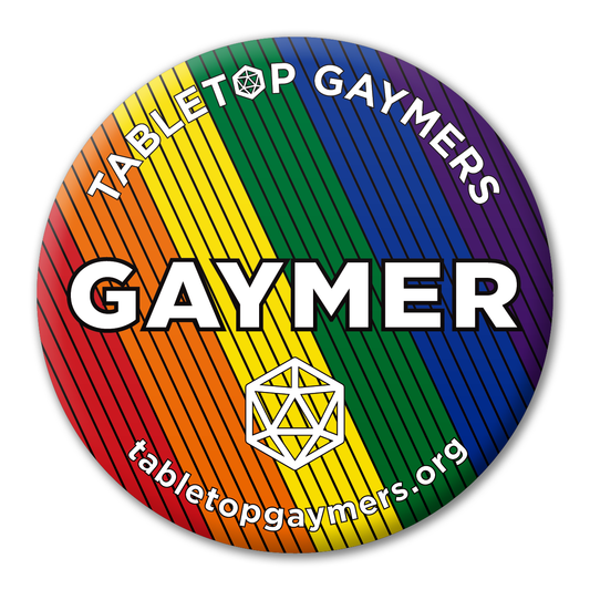 Gaymer Button - Pinstriped